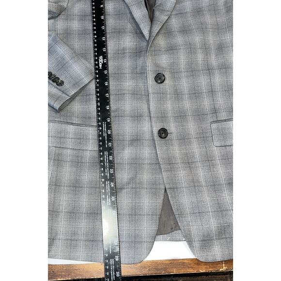 Men’s Theory Grey 2 Button Single Vent Wool Blazer 38R NWT - Picture 9 of 10
